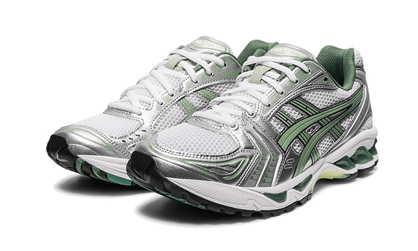Gel-Kayano 14 White Pure Silver Slate Grey Sage - Kup oryginalne Gel-Kayano 14 White Pure Silver Slate Grey Sage - widok z drugiego boku - Sneakersy