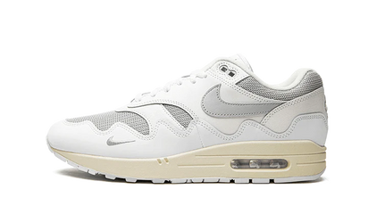 Yeezy Air Max 1 Patta White Grey biały-szary - widok główny z boku | Saturaise.com