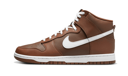 Nike Dunk High Chocolate biały-brązowy - widok główny z boku | Saturaise.com
