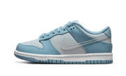 Nike Dunk Low Clear Swoosh biały-niebieski - widok główny z boku | Saturaise.com