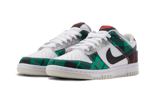 Dunk Low Tartan Plaid - Kup oryginalne Dunk Low Tartan Plaid DV0827-100 - widok z drugiego boku - Sneakersy
