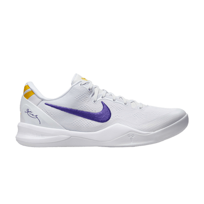Kup oryginalne Kobe 8 Protro Lakers Home HF9550-100 - widok z drugiego boku - Sneakersy