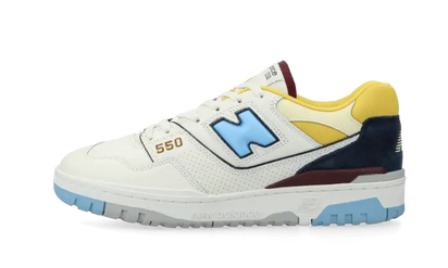 New Balance 550 Marquette niebiesko-biały - widok główny z boku | Saturaise.com