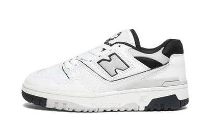 New Balance 550 White Black Grey czarny-biały - widok główny z boku | Saturaise.com