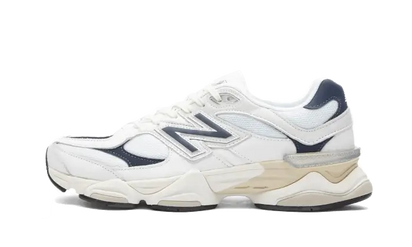 New Balance 9060 White Navy biały-granatowy - widok główny z boku | Saturaise.com