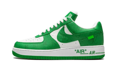 Nike Air Force 1 Low Louis Vuitton White Green - widok główny z boku - Streetwear