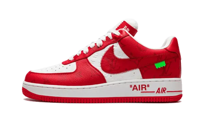 Nike Air Force 1 Low Louis Vuitton White Red - widok główny z boku - Streetwear