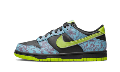 Nike Dunk Low Acid Wash żółto-czarny - widok główny z boku | Saturaise.com