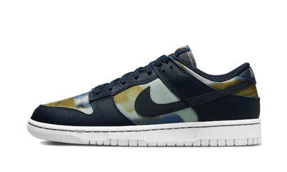Nike Dunk Low Graffiti Navy granatowo-biały - widok główny z boku | Saturaise.com