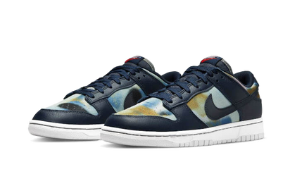 Kup oryginalne Dunk Low Graffiti Navy DM0108-400 - widok z drugiego boku - Sneakersy