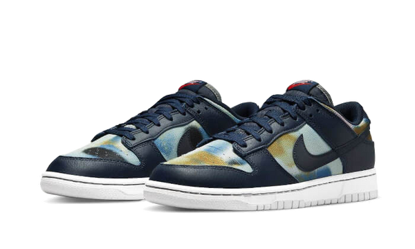 Dunk Low Graffiti Navy - Kup oryginalne Dunk Low Graffiti Navy DM0108-400 - widok z drugiego boku - Sneakersy
