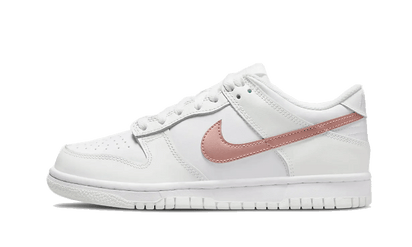 Nike Dunk Low White Pink biały-różowy - widok główny z boku | Saturaise.com