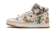 Nike SB Dunk High Supreme Rammellzee czarny-biały - widok główny z boku | Saturaise.com