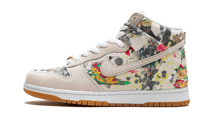 Nike SB Dunk High Supreme Rammellzee czarny-biały - widok główny z boku | Saturaise.com