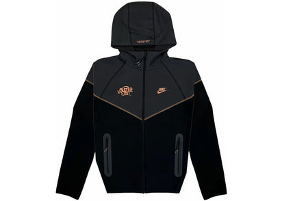 Nike Nike Sportswear Tech Fleece x Central Cee Syna World Full Zip Hoodie Black/Metallic Red Bronze - widok główny z boku - S