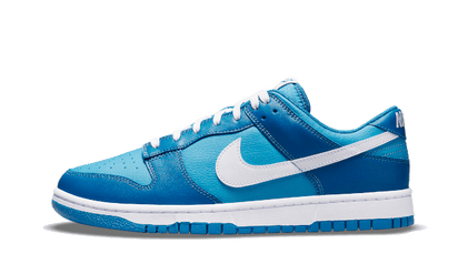 Nike Dunk Low Dark Marina Blue biały-niebieski - widok główny z boku | Saturaise.com
