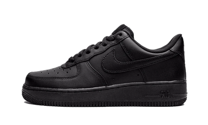 Nike Air Force 1 Low '07 Triple Black czarny-szary - widok główny z boku | Saturaise.com