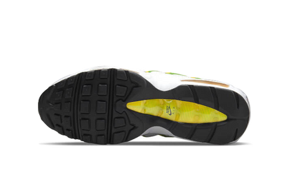 Buty Nike Air Max 95 Essential White Green Apple Tour Yellow - widok z przodu - Rozmiary EU