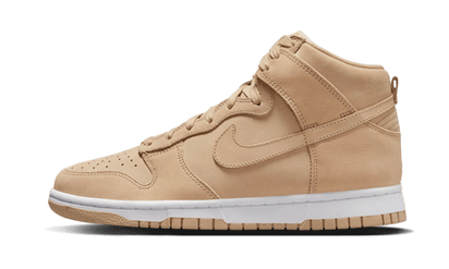 Nike Dunk High PRM Vachetta Tan biały-brązowy - widok główny z boku | Saturaise.com
