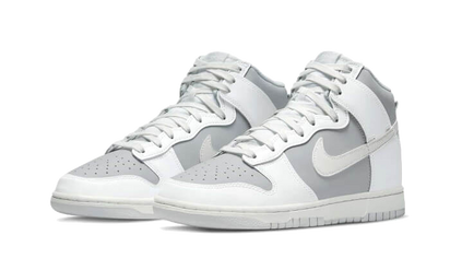 Kup oryginalne Dunk High Retro Grey White - widok z drugiego boku - Sneakersy