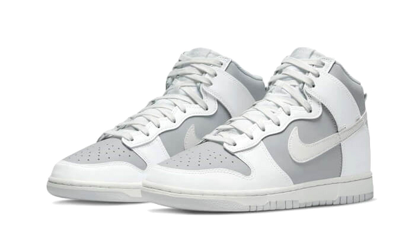 Dunk High Retro Grey White - Kup oryginalne Dunk High Retro Grey White - widok z drugiego boku - Sneakersy