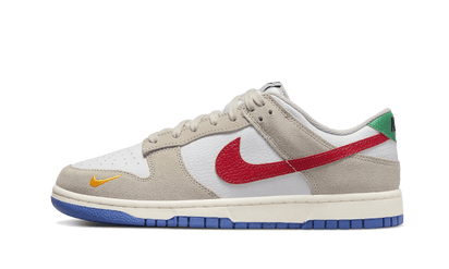 Nike Dunk Low Light Iron Ore Red Blue czarno-niebieski - widok główny z boku | Saturaise.com
