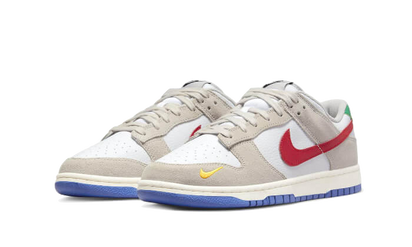 Kup oryginalne Dunk Low Light Iron Ore Red Blue DV3497-001 - widok z drugiego boku - Sneakersy