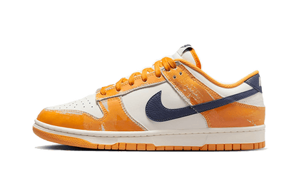 Nike Dunk Low Wear and Tear biały-granatowy - widok główny z boku | Saturaise.com