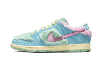 Nike SB Dunk Low Verdy Visty niebieski-żółty - widok główny z boku | Saturaise.com