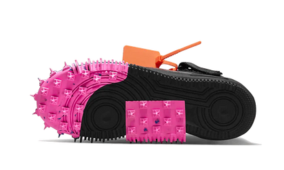 Buty Nike Air Force 1 Mid Off-White Clear Black - widok z przodu - Rozmiary EU