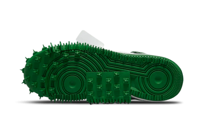 100% Oryginalne Air Force 1 Off-White Mid SP Pine Green - widok z tyłu - 745.00 PLN