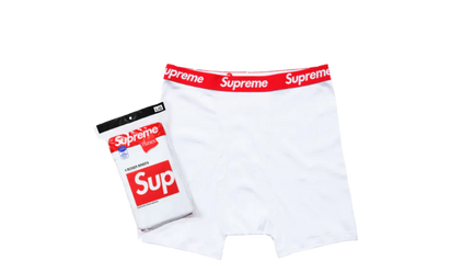 Supreme Supreme Boxers White (4-Pack) - widok główny z boku - Streetwear