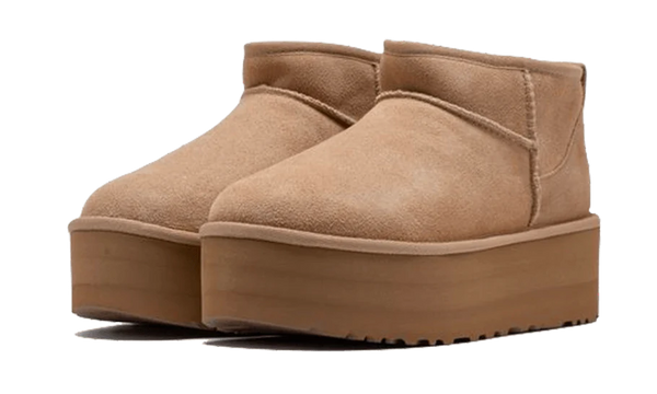 UGG Classic Ultra Mini Platform Boot Sand - Kup oryginalne UGG Classic Ultra Mini Platform Boot Sand - widok z drugiego boku - Sneakersy
