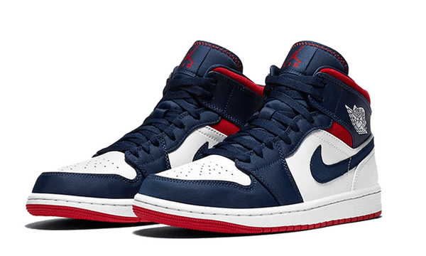 Air Jordan 1 Mid SE USA - Kup oryginalne Air Jordan 1 Mid SE USA 852542-104 - widok z drugiego boku - Sneakersy
