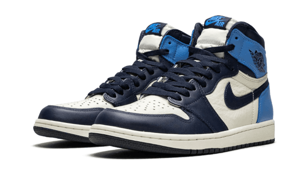 Air Jordan 1 Retro High OG Obsidian UNC 2019 - Kup oryginalne Air Jordan 1 Retro High OG Obsidian UNC 2019 555088-140 - widok z drugiego boku - Sneakersy