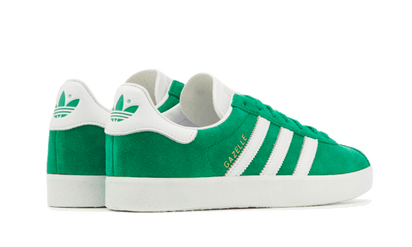 Buty Adidas Gazelle 85 Green White Gold Metallic - widok z przodu - Rozmiary EU