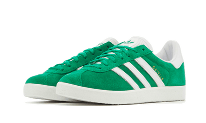 Kup oryginalne Gazelle 85 Green White Gold Metallic IE2165 - widok z drugiego boku - Sneakersy