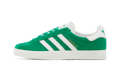Adidas Gazelle 85 Green White Gold Metallic biały-zielony - widok główny z boku | Saturaise.com