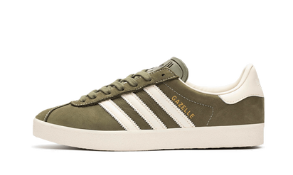 Adidas Gazelle 85 Olive Strata biały-czerwony - widok główny z boku | Saturaise.com