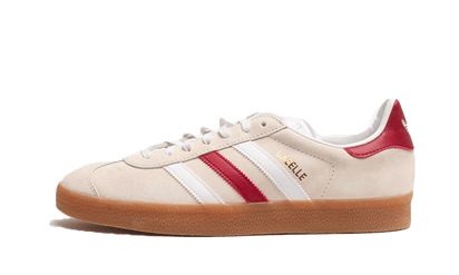 Adidas Gazelle Aluminum Collegiate Burgundy biały-srebrny - widok główny z boku | Saturaise.com