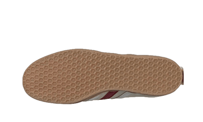 Buty Adidas Gazelle Aluminum Collegiate Burgundy - widok z przodu - Rozmiary EU