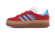 Adidas Gazelle Bold Active Pink Blue Burst biały-niebieski - widok główny z boku | Saturaise.com