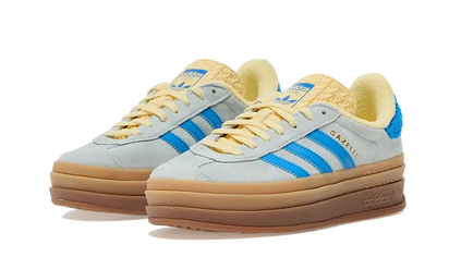 Kup oryginalne Gazelle Bold Almost Blue Yellow IE0430 - widok z drugiego boku - Sneakersy