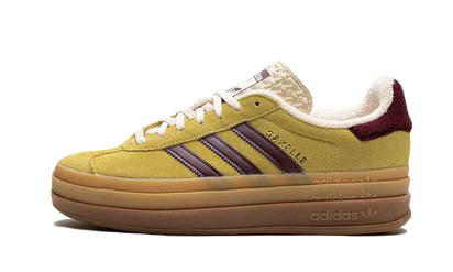 Adidas Gazelle Bold Almost Yellow biały-żółty - widok główny z boku | Saturaise.com
