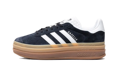 Adidas Gazelle Bold Core Black Cloud White czarny-biały - widok główny z boku | Saturaise.com