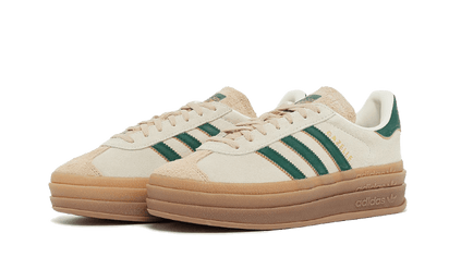 Kup oryginalne Gazelle Bold Magic Beige Collegiate Green ID7056 - widok z drugiego boku - Sneakersy
