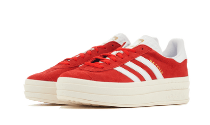 Buty Adidas Gazelle Bold Red Cloud White - widok z przodu - Rozmiary EU