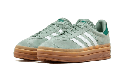 Kup oryginalne Gazelle Bold Silver Green - widok z drugiego boku - Sneakersy