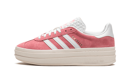 Adidas Gazelle Bold Super Pop biały-różowy - widok główny z boku | Saturaise.com