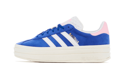 Adidas Gazelle Bold True Pink Semi Lucid Blue biały-niebieski - widok główny z boku | Saturaise.com